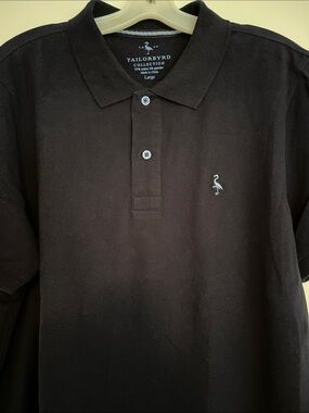 Tailorbyrd Navy Blue Polo with Contrast Embroidered Logo L